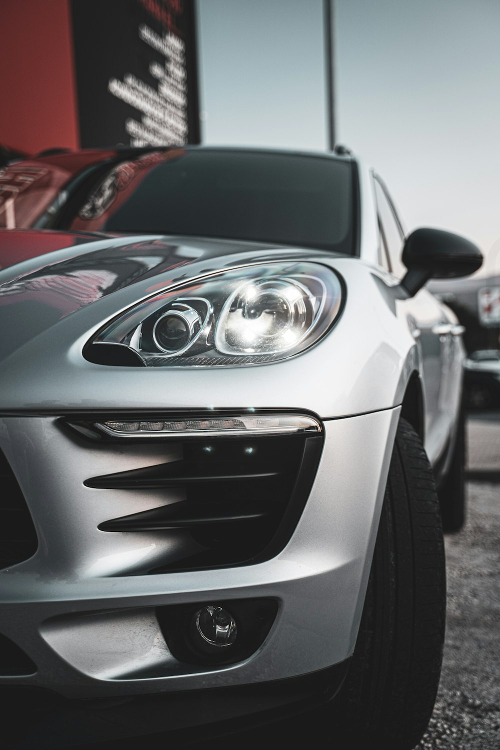 silver bmw m 3 on road