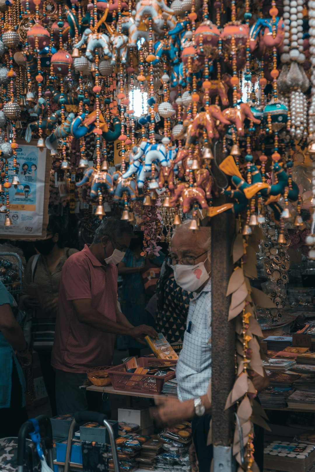 people walking on market during daytime