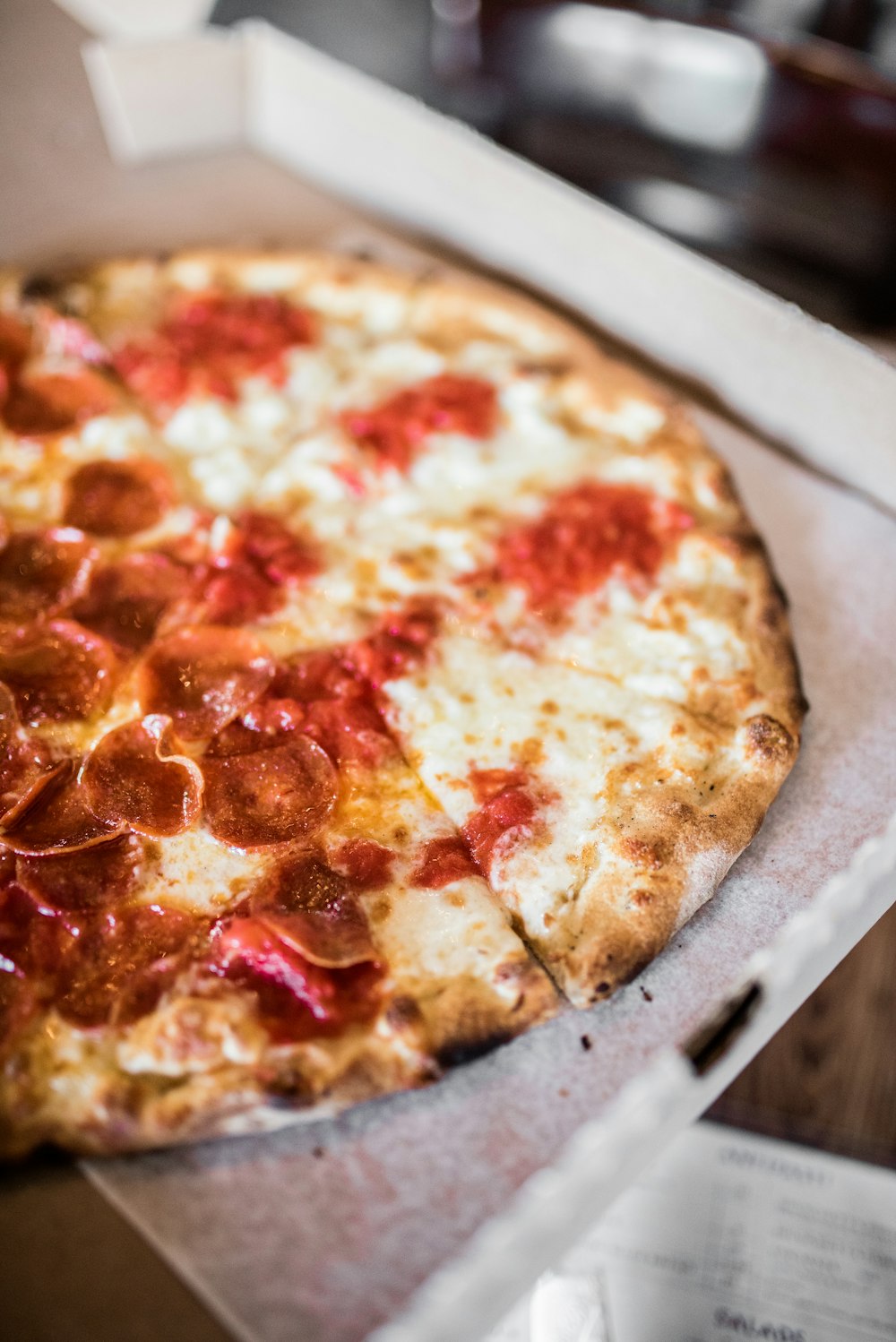 pizza on white ceramic plate