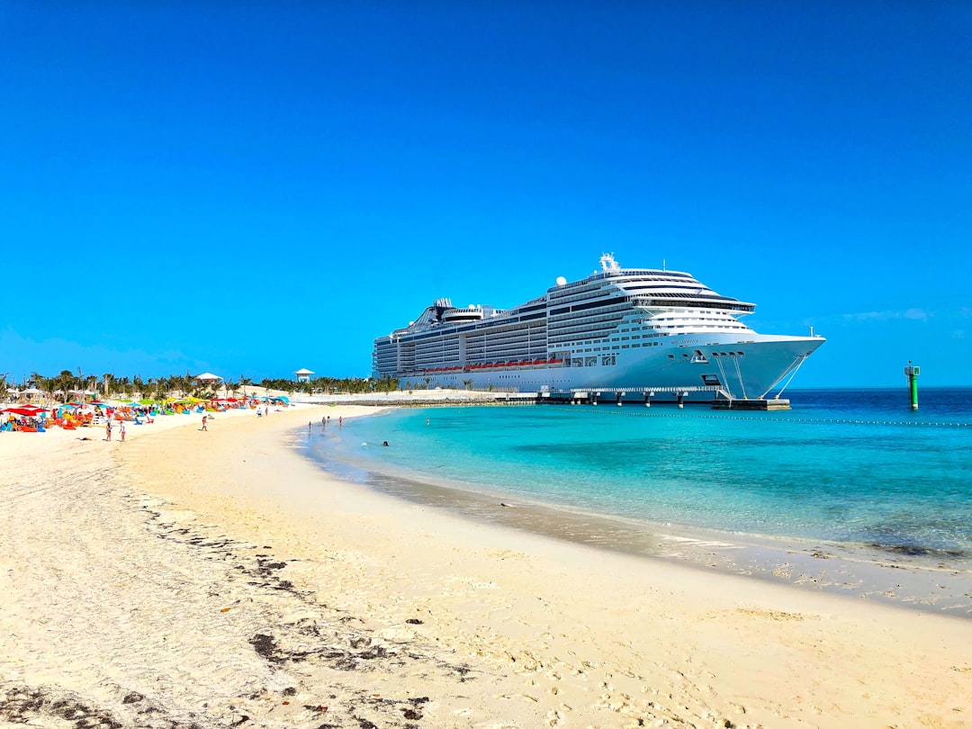 white cruise ship on sea during daytime, Bahams<p>
