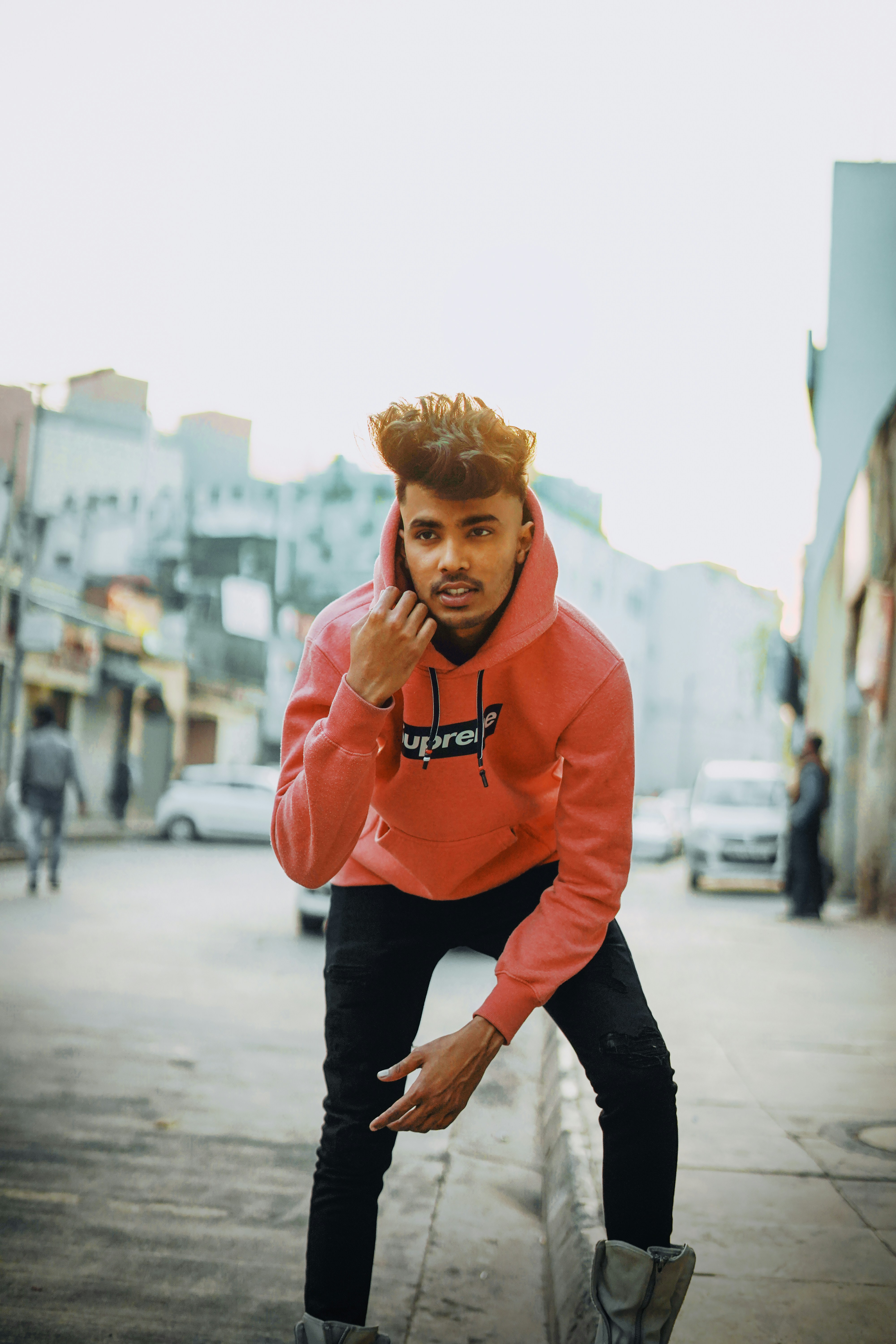 Trendy Streetwear Hooded Sweatshirt
