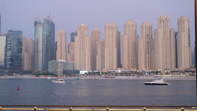 a large body of water next to a large city
