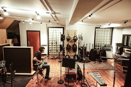 people playing musical instruments inside room