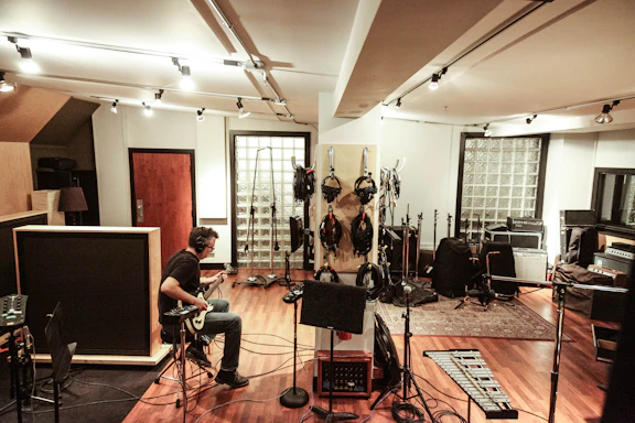 people playing musical instruments inside room