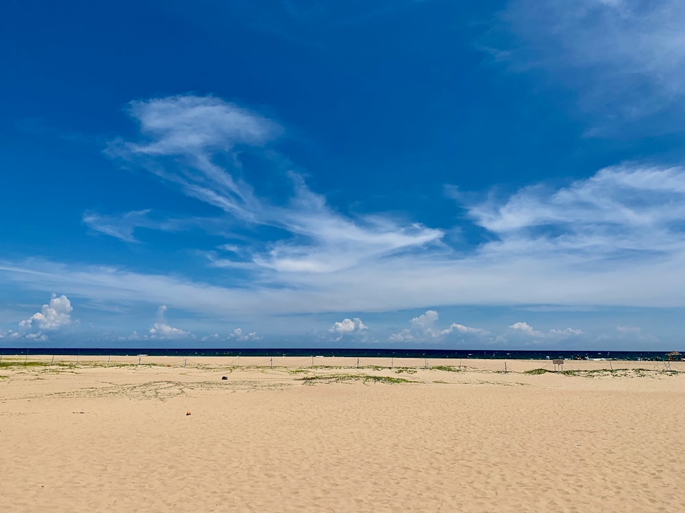 white sand under blue sky during daytime