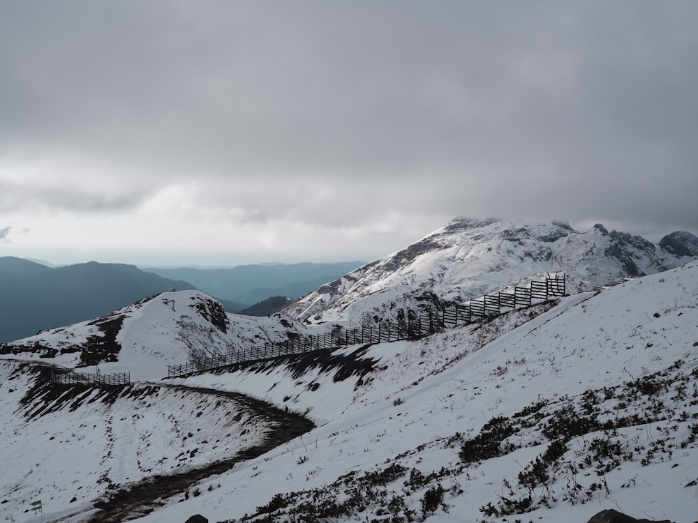 snow covered mountains during daytime