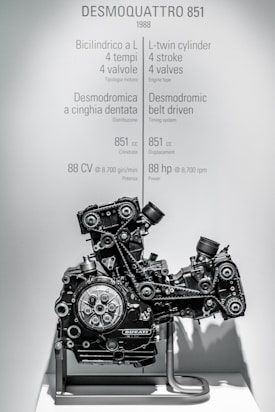 black and silver motorcycle engine
