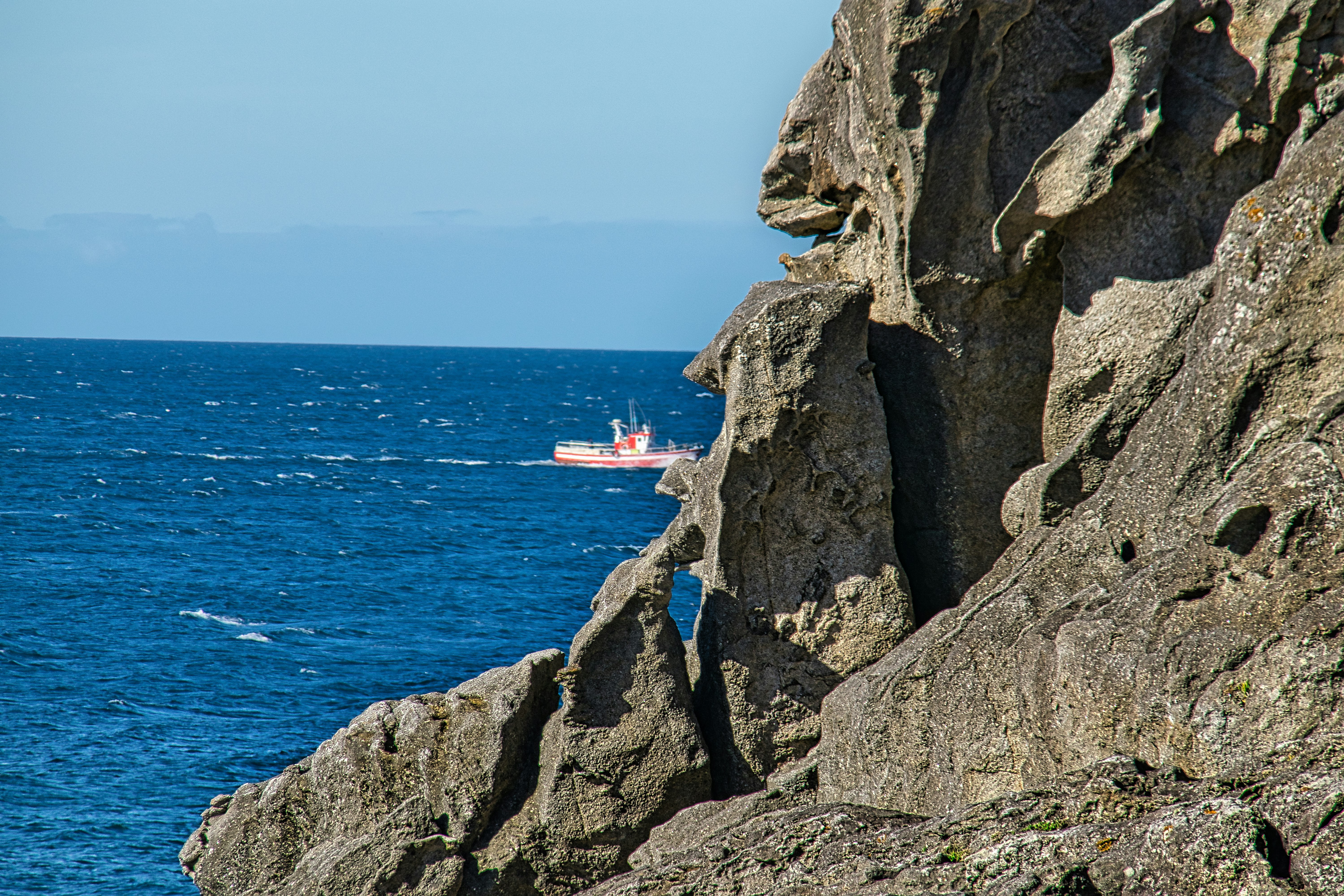 Boat on ocean