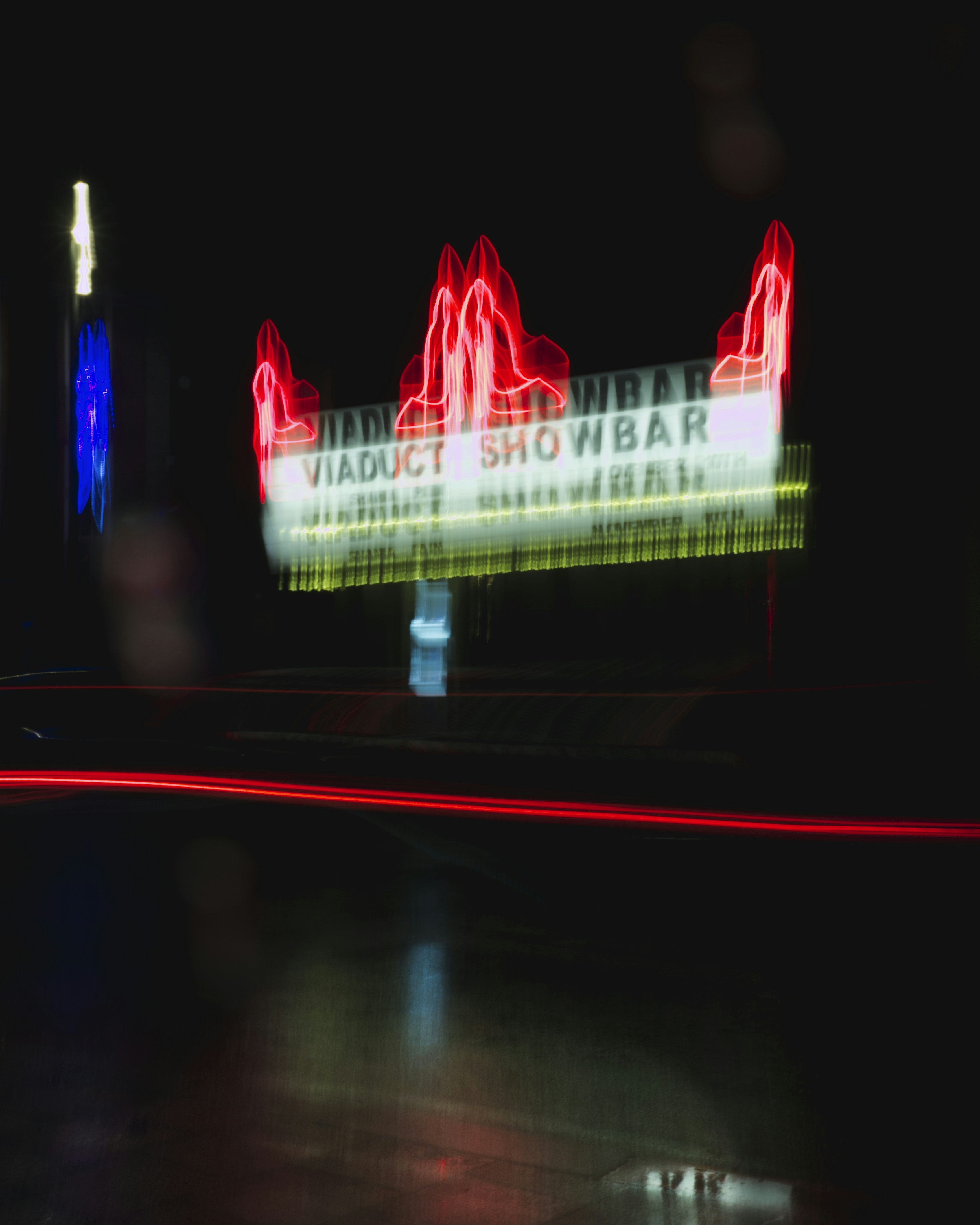 red and white led light