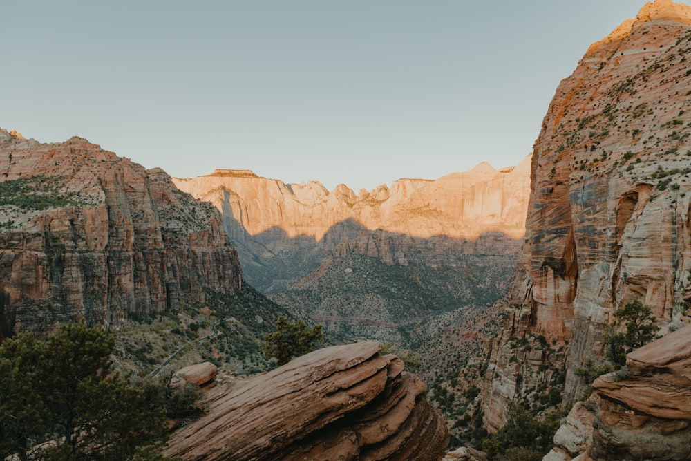 brown rocky mountain under blue sky during daytime