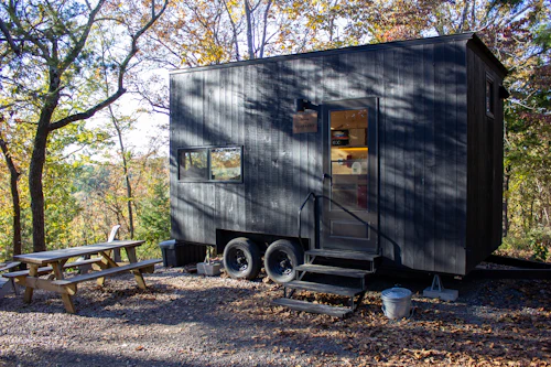 Tiny house in forest