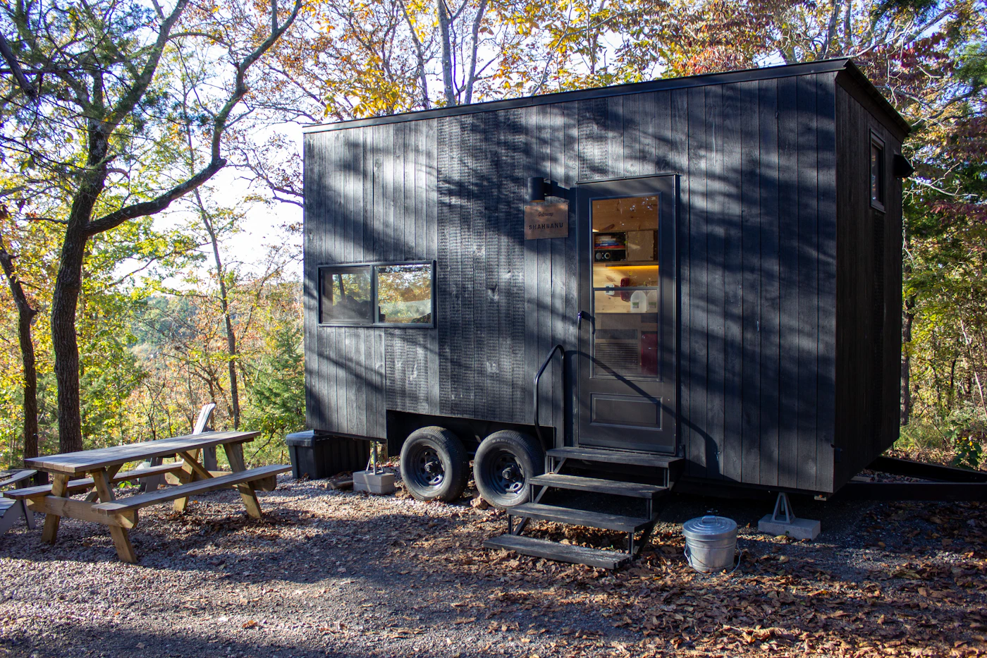 Tiny house in forest