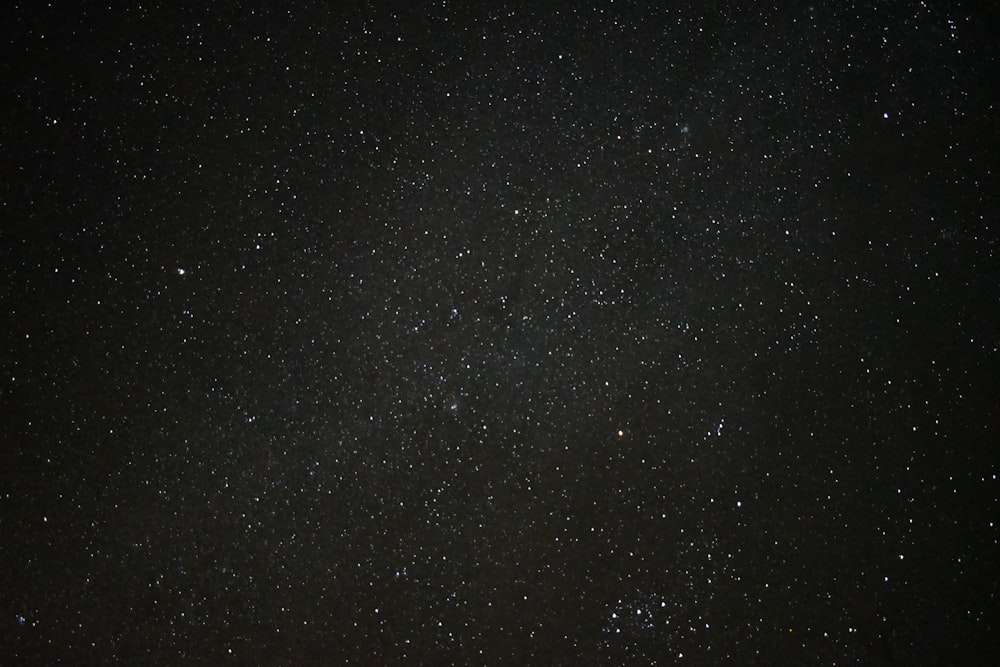 black and white stars during night time