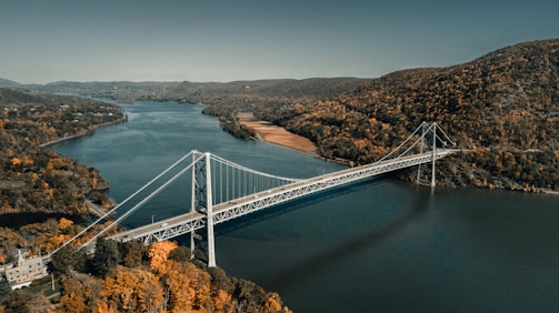 white bridge over blue sea during daytime