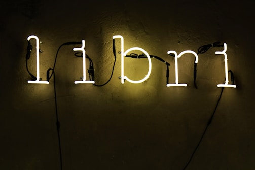 white love neon light signage