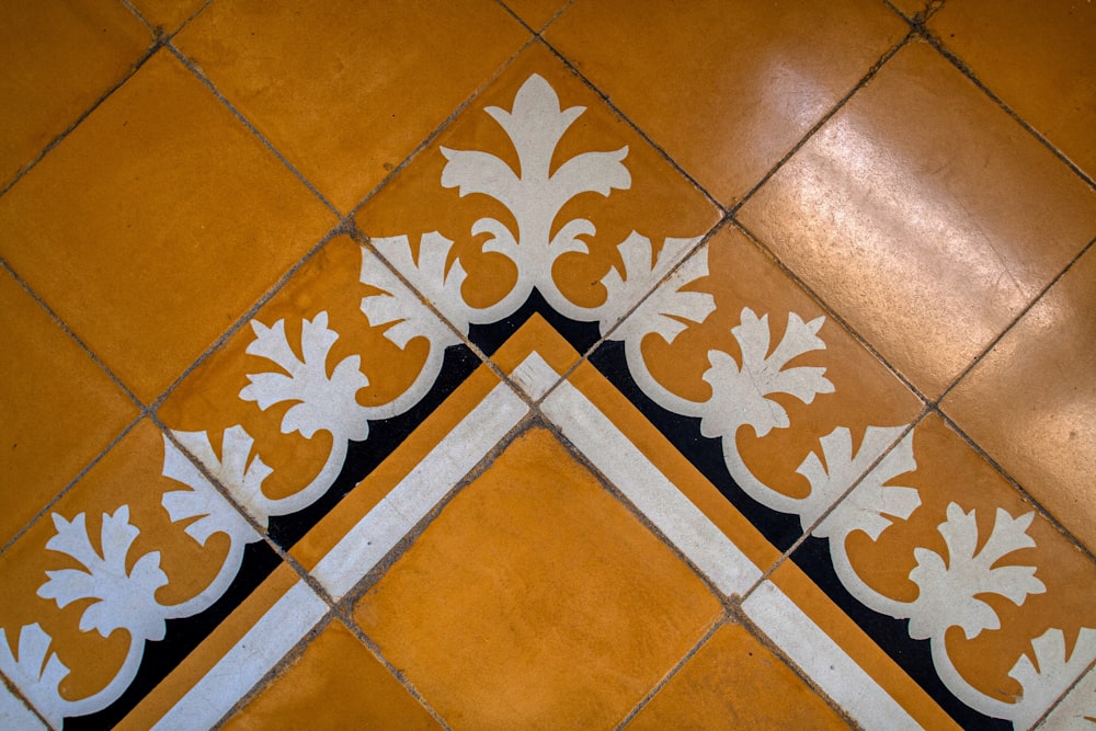 blue and white floral ceramic tiles