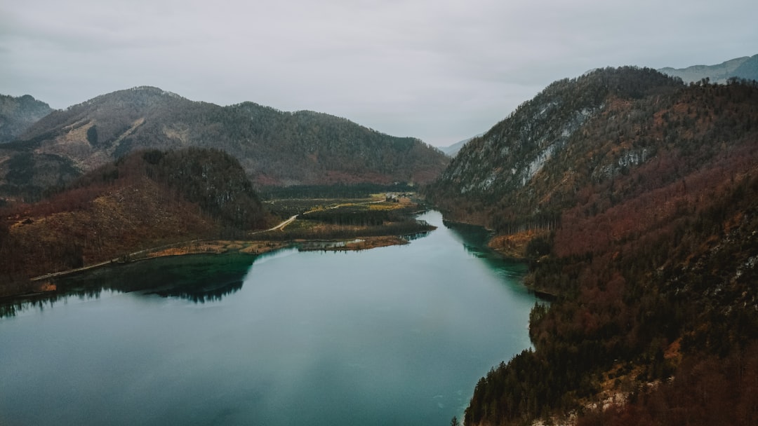 lake surrounded by trees and mountains during daytime