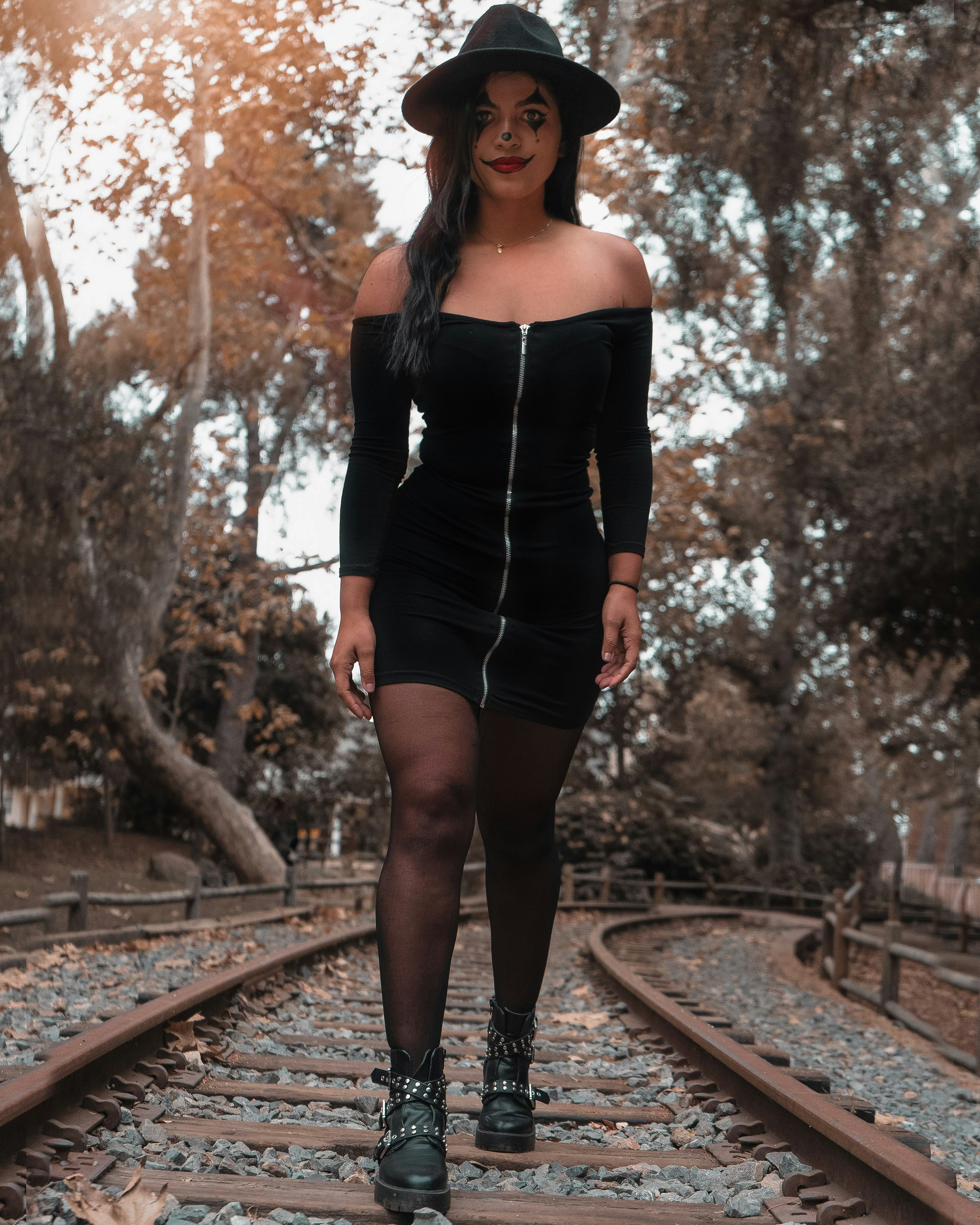 Vestido negro línea sencilla