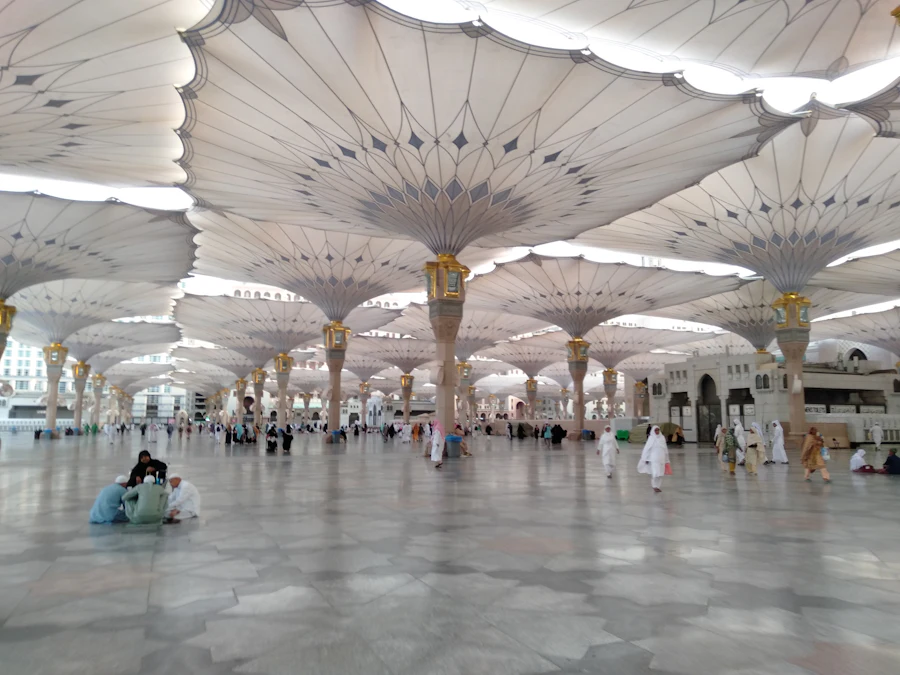 Umbrella courtyard of Masjid an-Nabawi, Madinah
