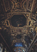 A meticulously painted ceiling that enhances the overall aesthetics of a room.