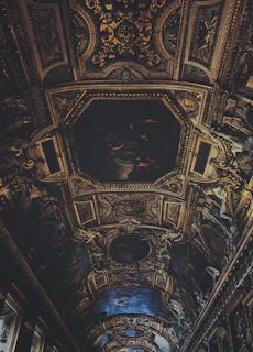 A meticulously painted ceiling that enhances the overall aesthetics of a room.