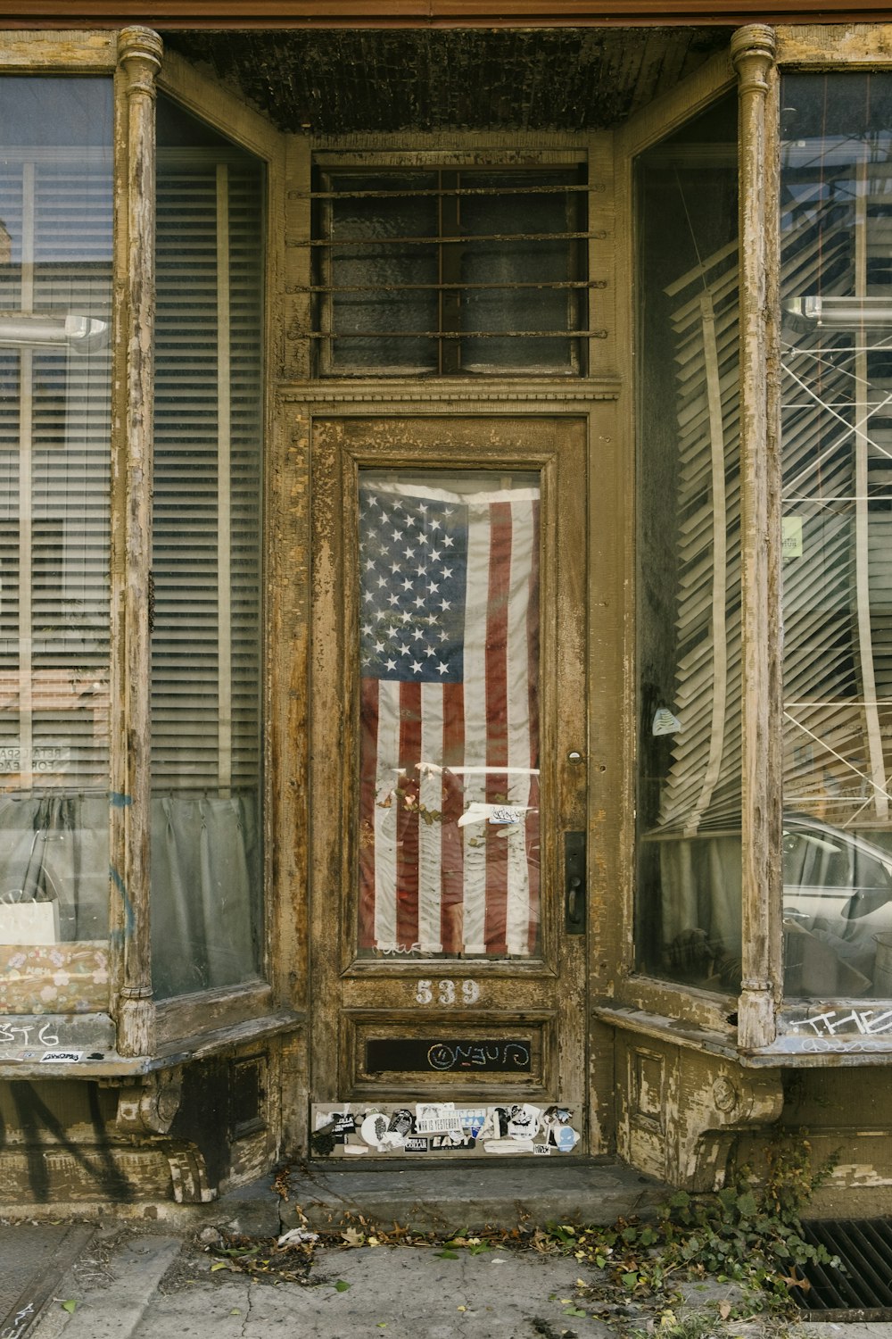 brown wooden framed glass window