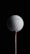 A close-up of high-performance golf balls arranged neatly on a wooden tee.