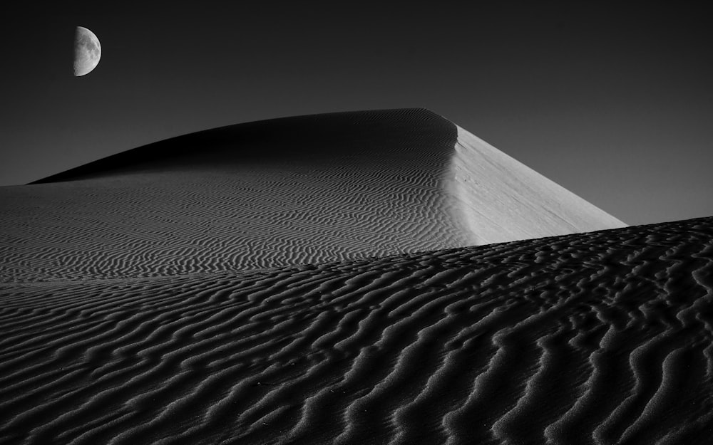 white sand under gray sky