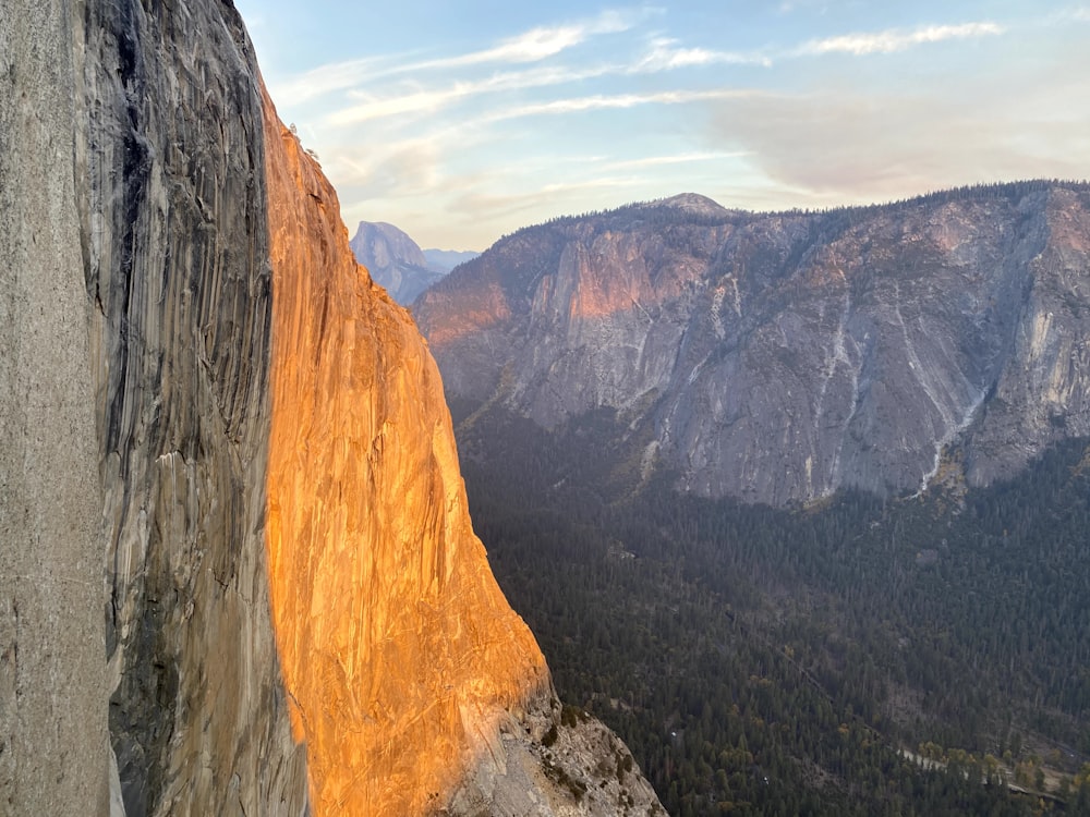 brown and gray rocky mountain under blue sky during daytime