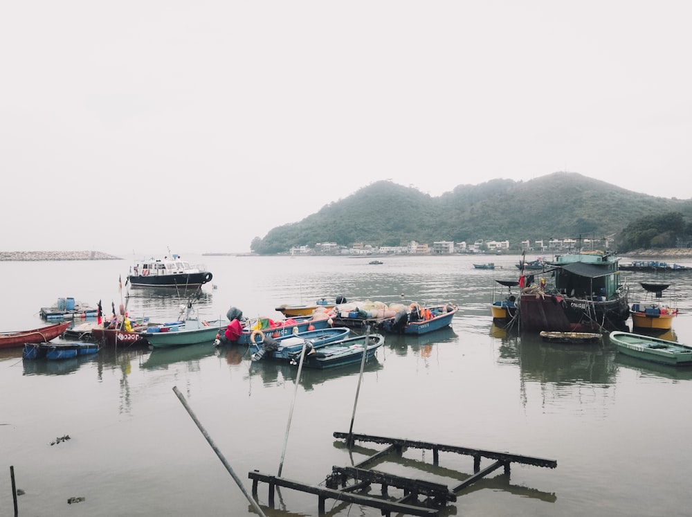 boats on dock during daytime