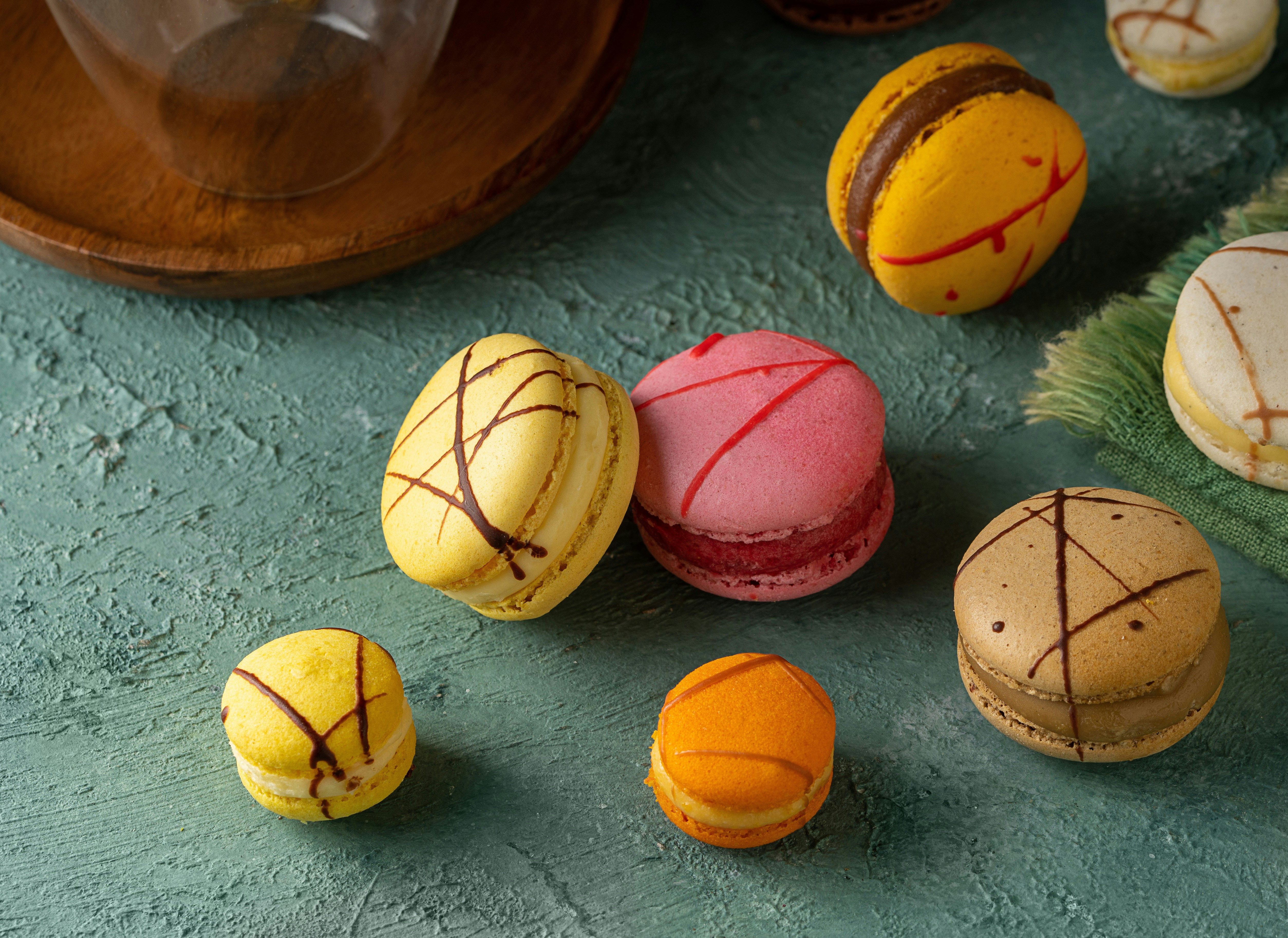 yellow and red basketball balls