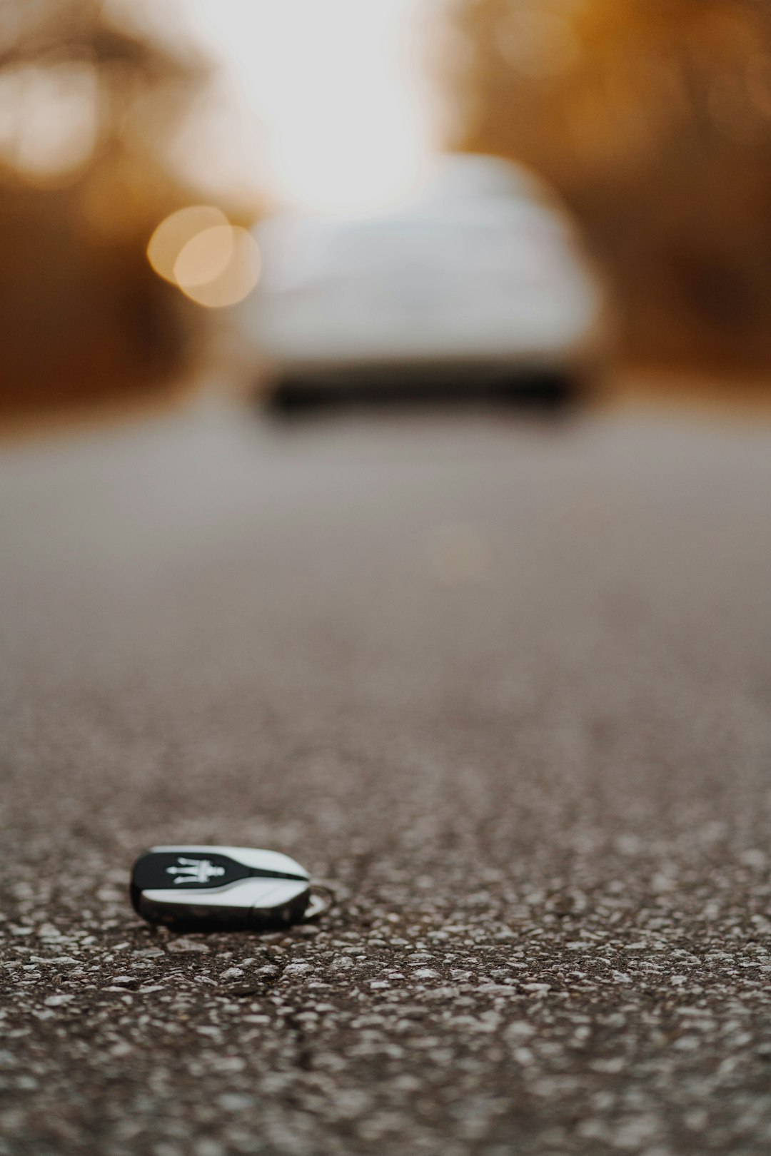 black and white oval stone on gray surface