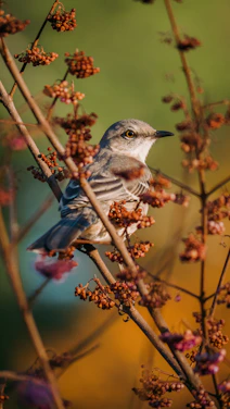 blue and brown bird on brown tree branch