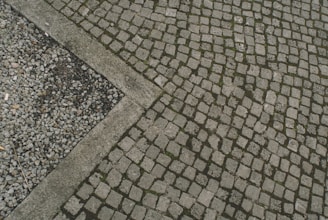 gray and black concrete pavement