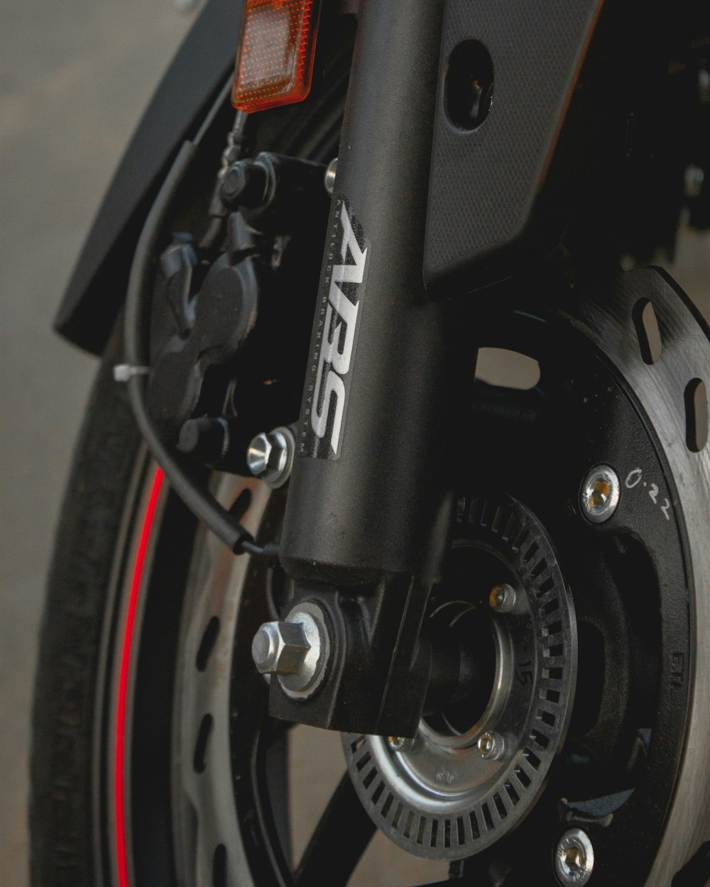 black motorcycle wheel with tire