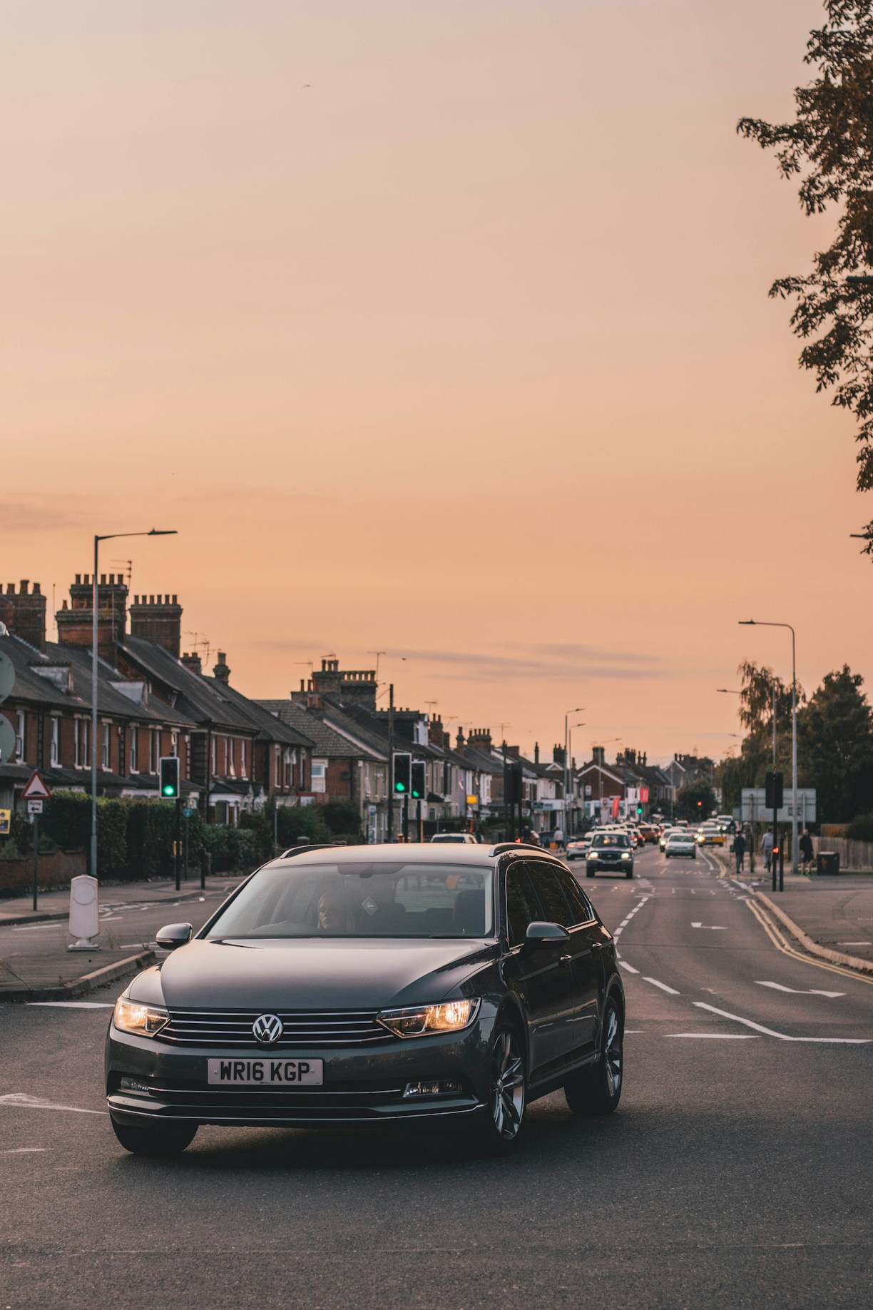 black honda car on road during sunset