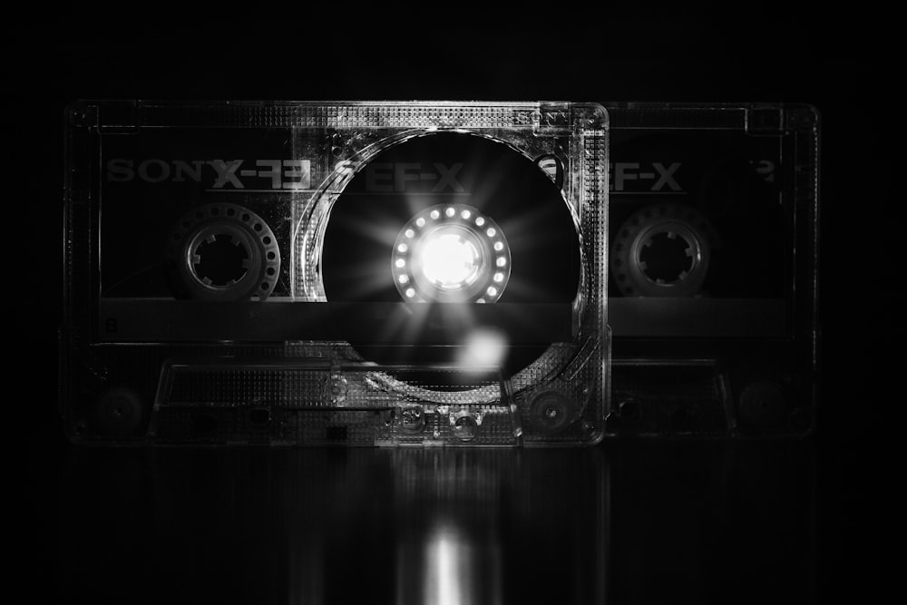 black and white camera lens
