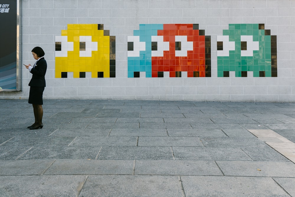 white blue and yellow concrete wall