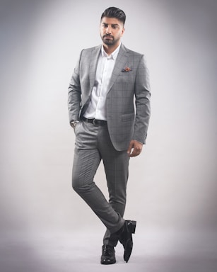 photography poses for men,how to photograph man in gray suit jacket and black dress pants