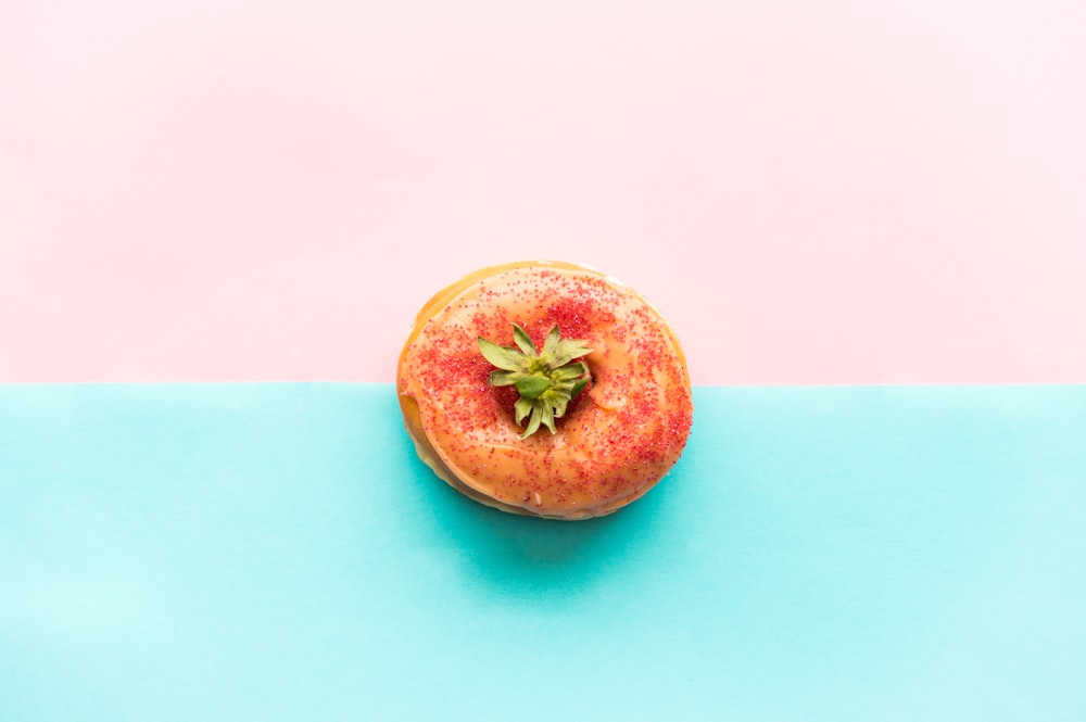 orange fruit on pink table