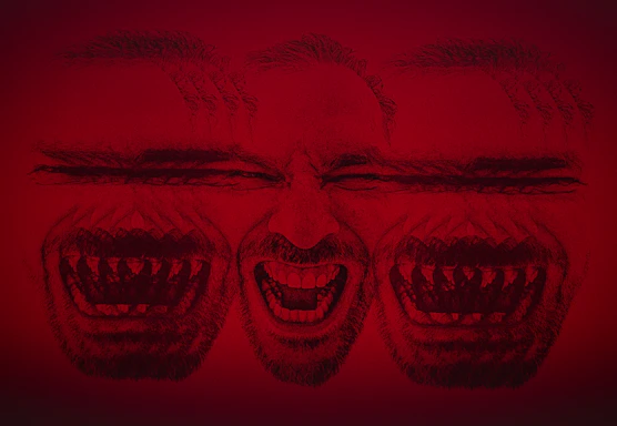 red and black wings illustration