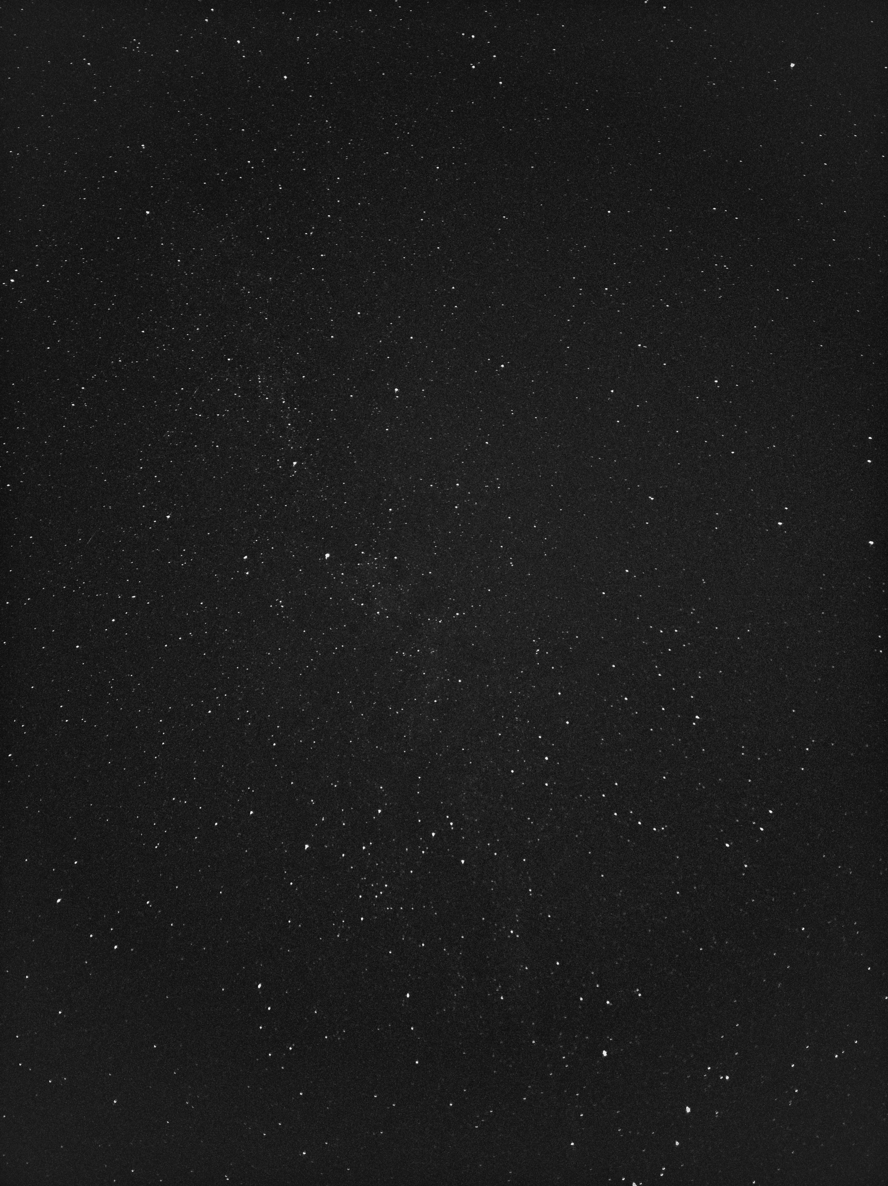 black and white stars during night time