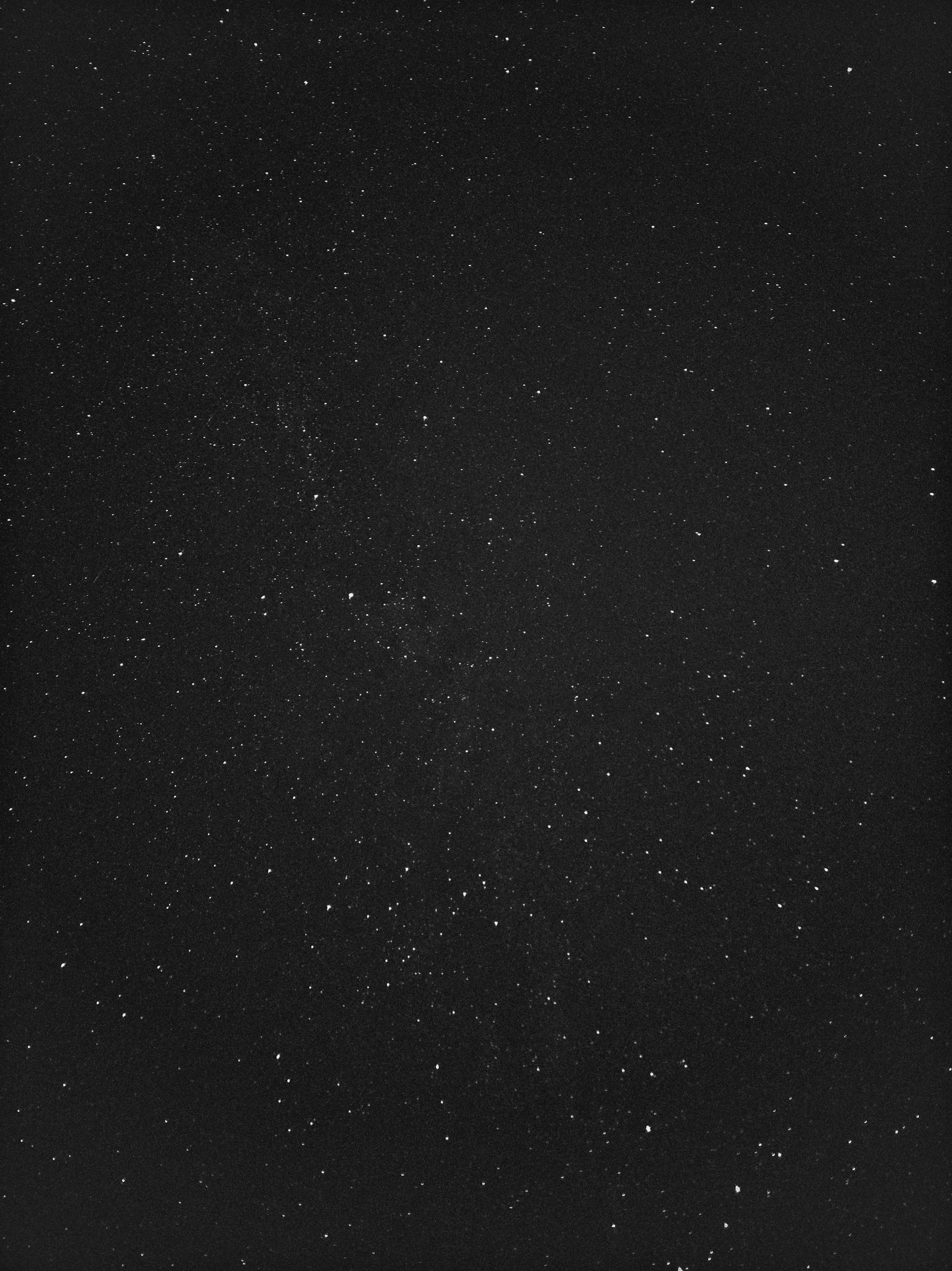black and white stars during night time