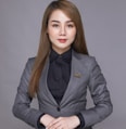 woman in black suit jacket