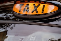 orange and black car tail light