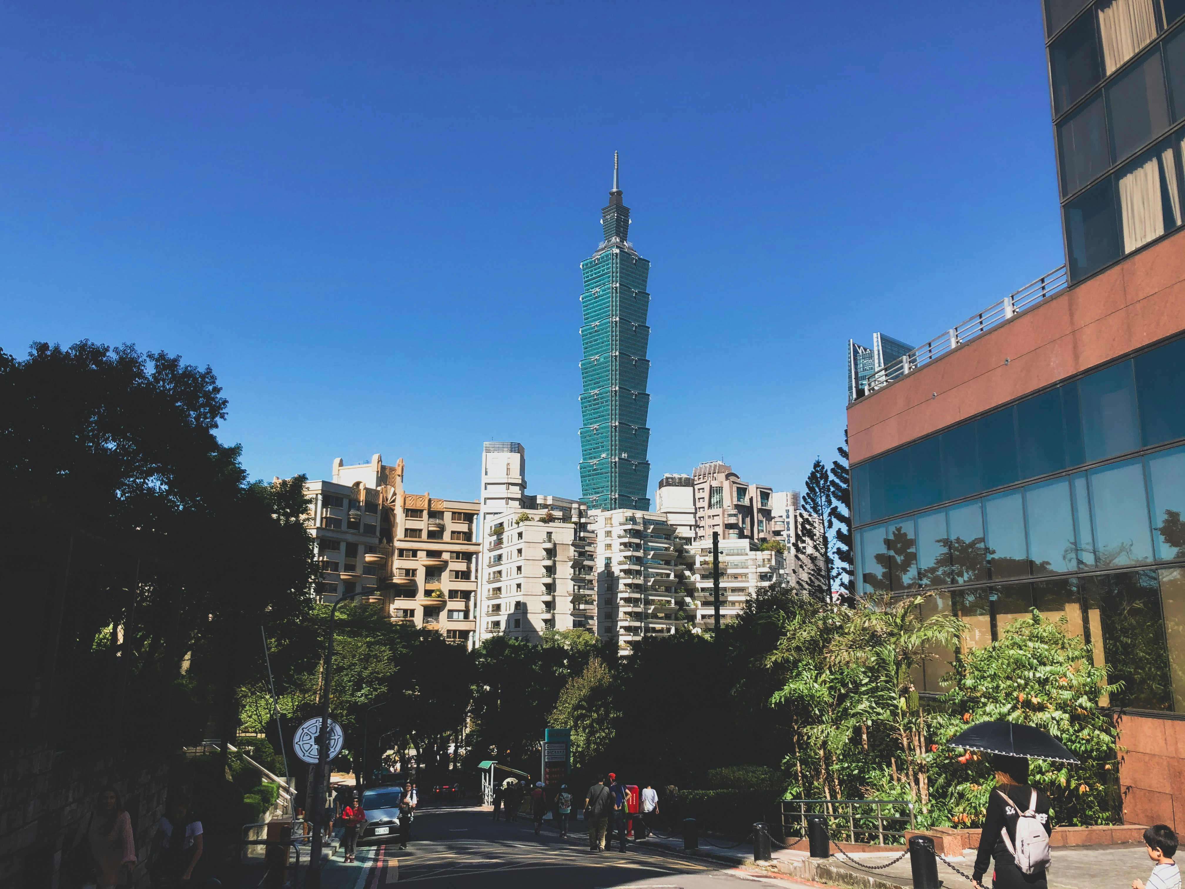 Taipei 101 view from elephant hill