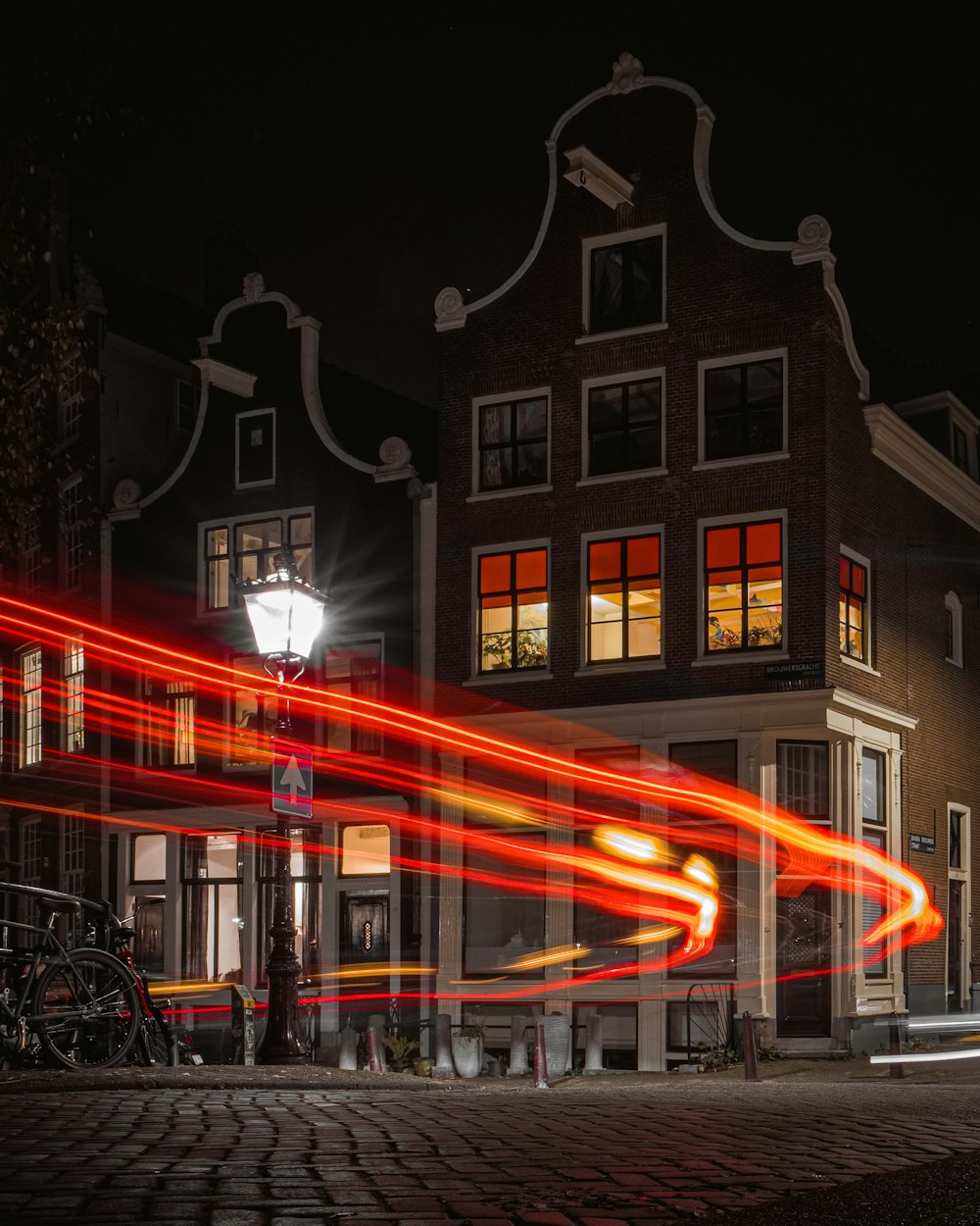 red and yellow lights on building during night time