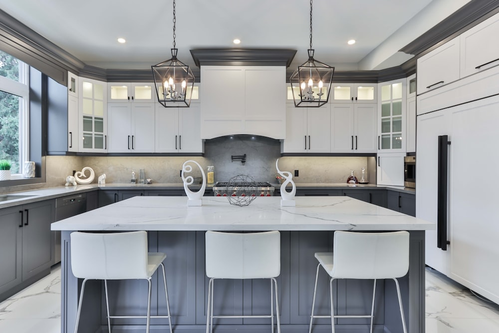 white and silver kitchen sink