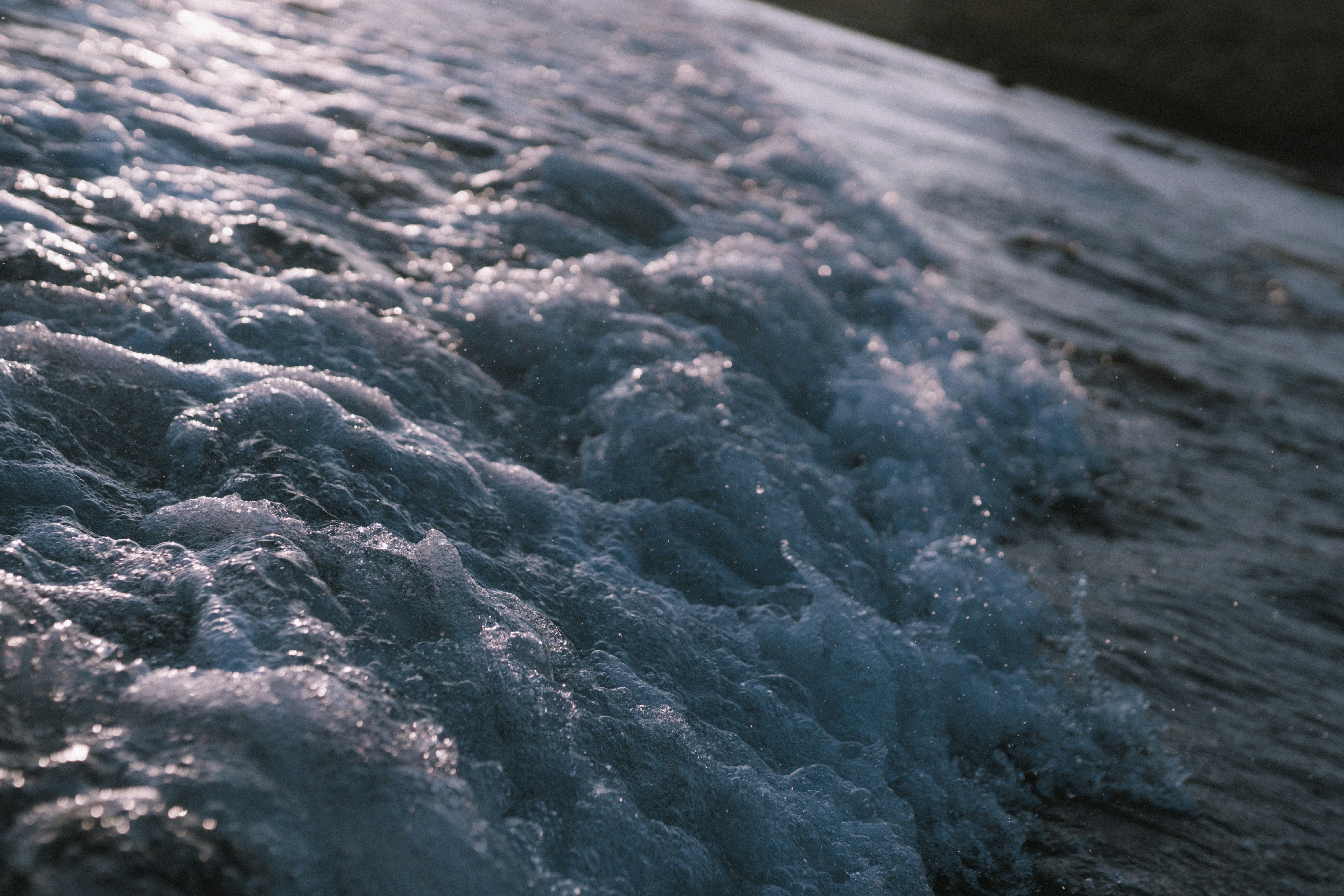 close up photo of blue ice