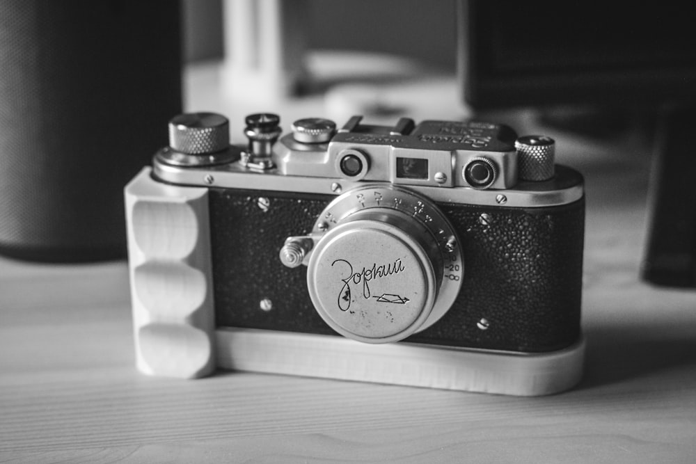 black and silver pentax camera